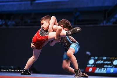 رقابت های کشتی آزاد خردسالان انتخابی استان خوزستان / بندرامام :